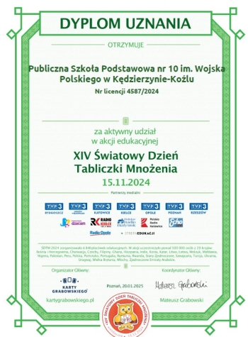 podziękowanie