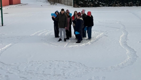 Symulacja krwioobiegu w zimowej scenerii