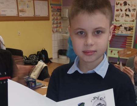 Sukces Tomka z klasy 3- Wojskowy konkurs plastyczny „Operacja świąteczna ozdoba”