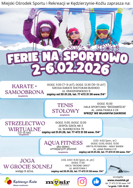 Ferie na sportowo 2026