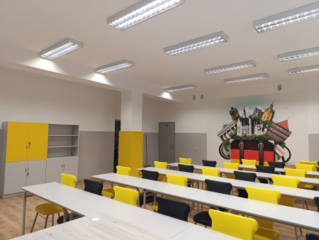 Remont sali do nauki języka niemieckiego