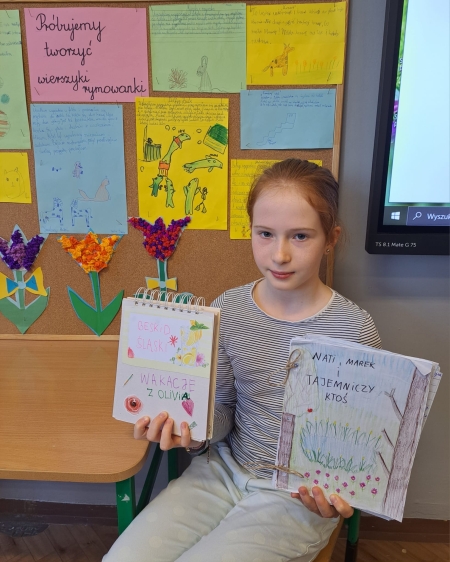 Promujemy młode talenty-  Melissa z klasy 3 – szkolna pisarka